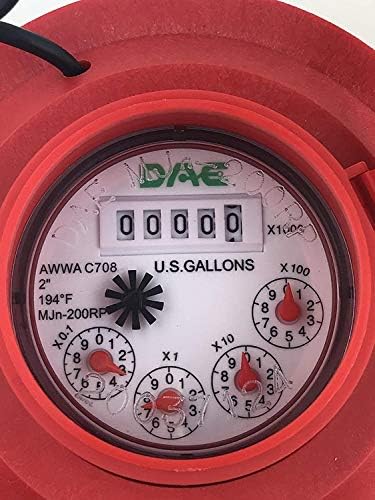 DAE MJn-200R 2" Hot Water Meter, Pulse Output + Couplings - Image 4