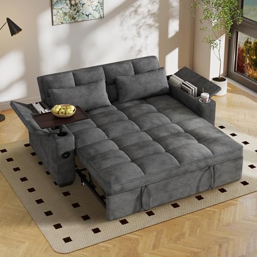 65'' Sleeper Sofa Pull Out Couches - Image 2