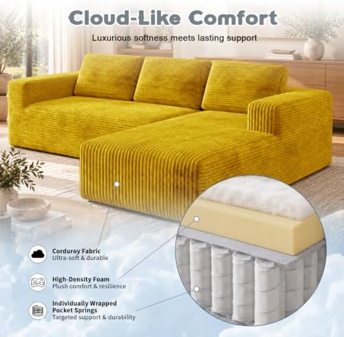 93" L-Shaped Modular Sectional Sofa - Image 4