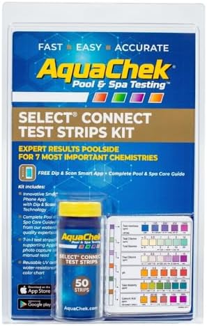 AquaChek Select Connect 7-Way Pool and Spa Test Strips Complete Kit by Aquachek