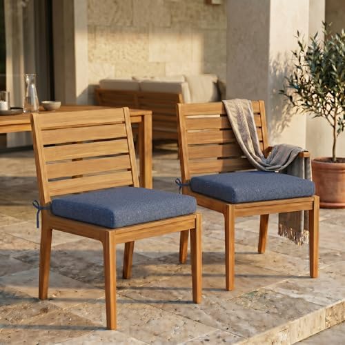 RSH DECOR Sunbrella Foam Chair Cushions Set of 2 | 18x18x2 | All-Weather Square - Image 2