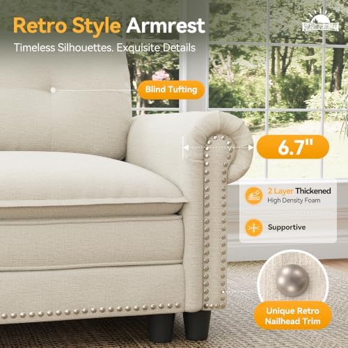 SUNSHINE VALLEY Modular Sectional Sofa Set Living Room 2-Piece Deep Seats - Image 4