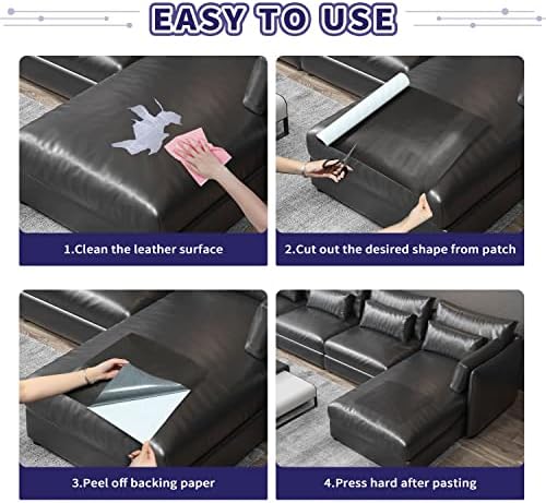 Leather Repair Patch Tape Kit, Self Adhesive Leather Repair - Image 5