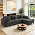 112.4'' Cloud Couch, L Shaped Modular Sectional Sofa by MastonHome