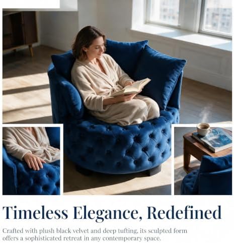 Velvet Accent Lounge Chair - Image 3