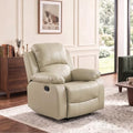 Leather Recliner Chair for Living Room Furniture Set, Wall Hugger Single by Caberryne