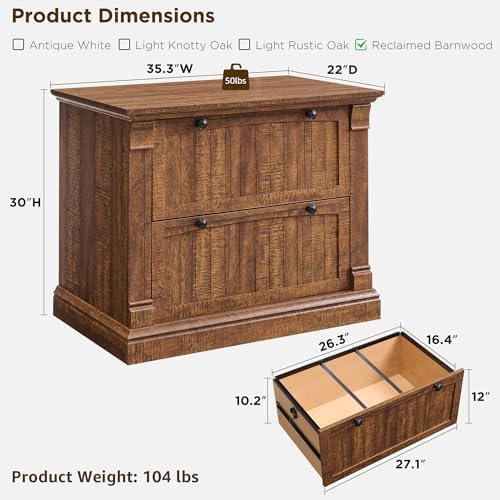 OKD Farmhouse Lateral File Cabinet - Image 2