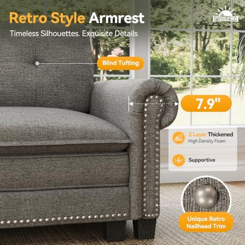 SUNSHINE VALLEY 116" Oversized Modular Sectional Couch U Shaped Living Room - Image 5