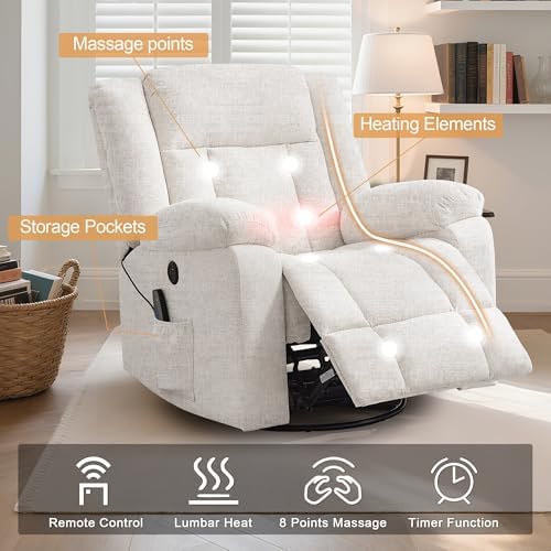 Korser Rocker Recliner, Glider Recliner Chairs - Image 4