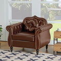 AVZEAR Modern Upholstered Accent Chair, Mid-Century Modern Armchair Single Sofa by AVZEAR