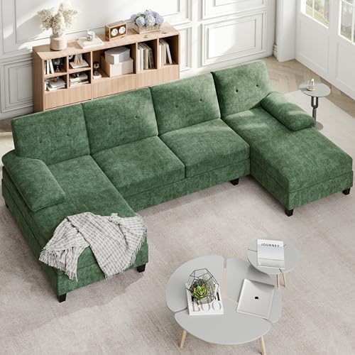 Sectional Couches for Living Room, 106 in U Shaped Couch Soft Sectional Sofa - Image 6