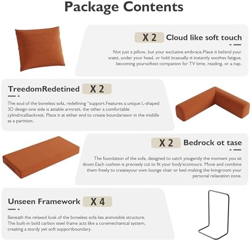 79in Boneless Couch Convertible Futon Sofa Bed Queen - Image 6