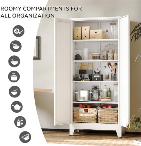 COFaR 71" White Pantry Cabinet - Image 6