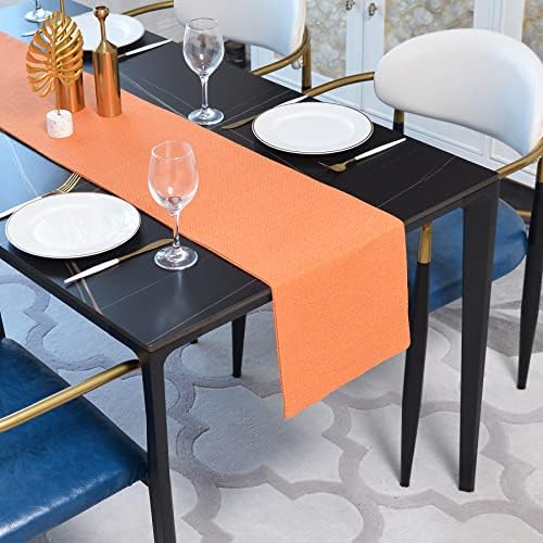 Dinning Table Runner Cloth 12 x 48 Inches Farmhouse Kitchen Coffee Burlap Table by NATUS+WEAVER
