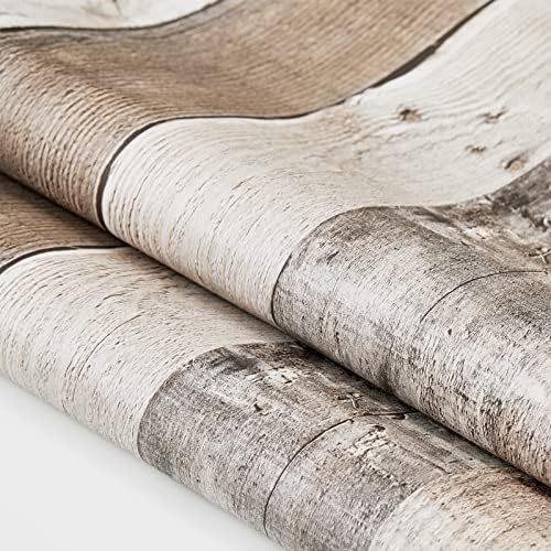 Yun-aeon Natural Wood-Grey Contact Paper Peel and Stick Wallpaper - Image 5