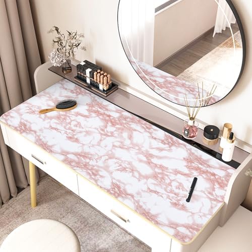 Marble Contact Paper Pink Peel and Stick Wallpaper - Image 3