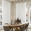 Beige White Pinch Pleated Extra Wide Curtain Panels 84 Inches Long 100 Wide by TWODRAPES