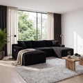 106-Inch Oversized U-Shaped Left Facing Corner Compressed Sofa Modular Boneless by ERYE