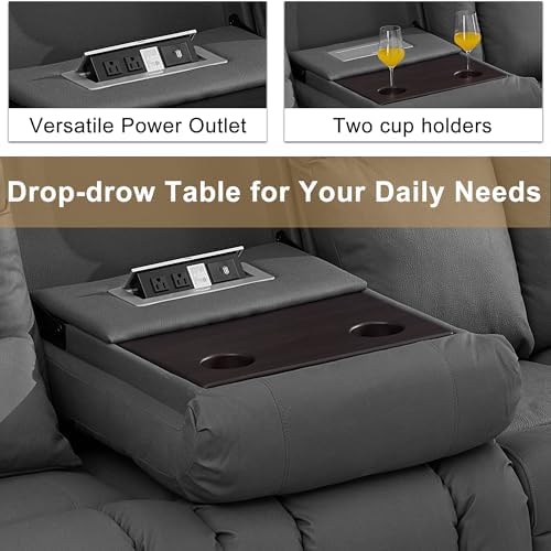 URRED Power Loveseat Recliner Sofa - Image 7