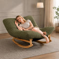 Oversized Chaise Lounge Chair, Plush Deep Seat, Rocking Base by MNGLIRC