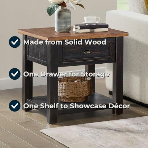 Martin Svensson Home Monterey Solid Wood End Table - Image 3