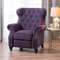 Christopher Knight Home Momo Wingback Recliner Chair, Upholstered Manual Push by ChristopherKnightHome