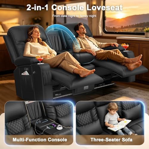 Power RV Loveseat Recliner Sofa, Reclining Loveseat - Image 6