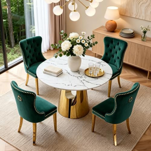45” Round Dining Table Set For 4, Kitchen Table - Image 2