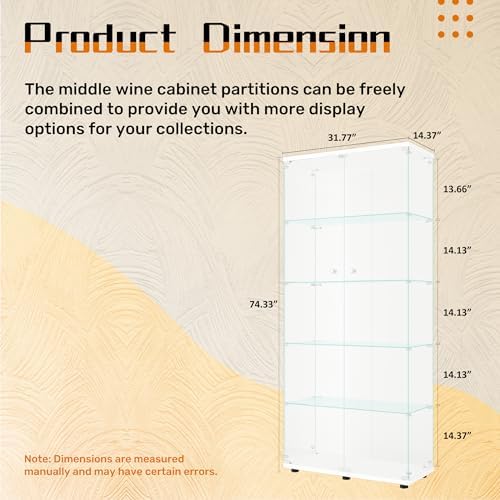 LFT HUIMEI2Y 5-Tier Glass Display Cabinet - Image 2