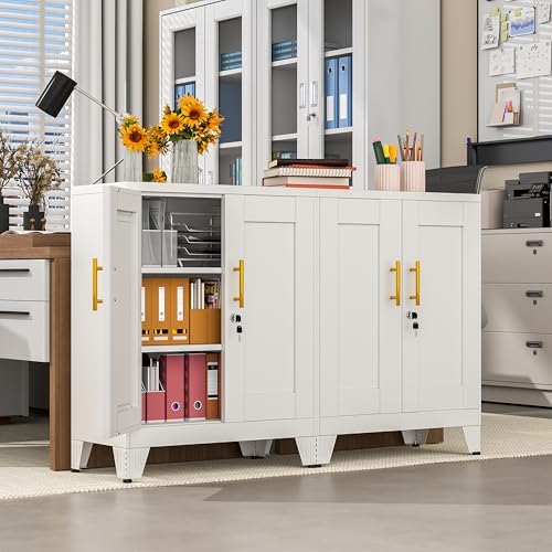 GAIOUS White Metal File Cabinet - Image 4