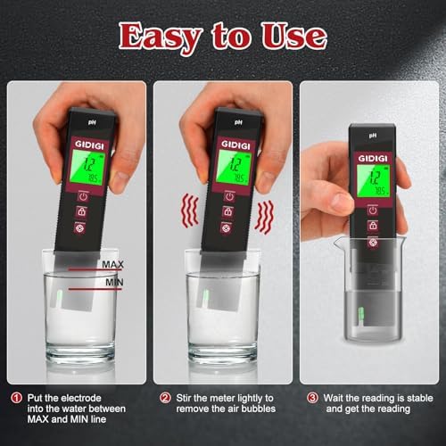 2 in 1 pH Meter, Digital pH Tester Pen - Image 6