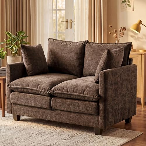 KYJ Loveseat Sofa, Cloud Love Seat Couch 3 Layer Cushion by KYJ