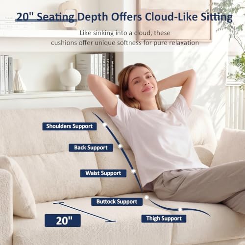 Vipbear 69" Loveseat Sofa, Modern Couches - Image 7