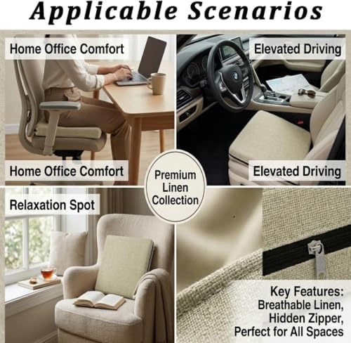 Reversible Linen Chair Cushion Covers - Image 7