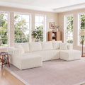 Skepphlay 132" U Shaped Couch, Boneless Sectional Couches by Unknown