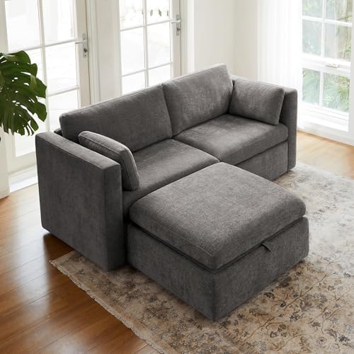CHITA 78" Modular Sectional Sofa, 3 Seat Modular Couch by Unknown