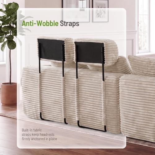 96" Boneless Couch, High Back Support L Shaped Oversized Living Room Sofa - Image 5
