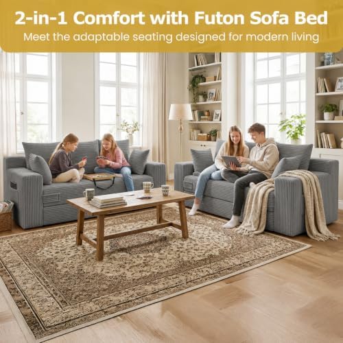 cidludto 3 Seater Boneless Couch - Image 3