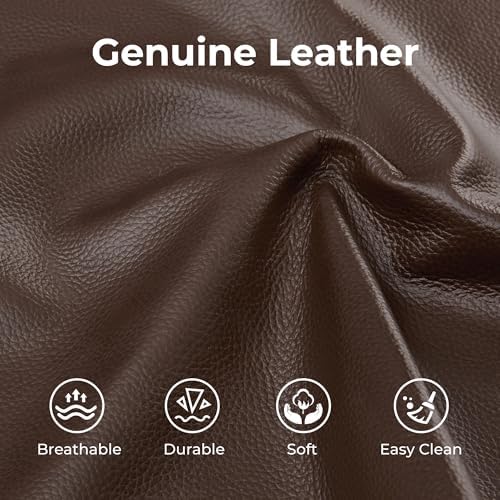 CHITA Leather Power Recliner Sofa Wall Hugger, Dark Brown - Image 6