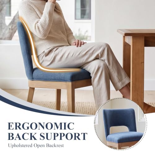 Hollow Cut‑Out Upholstered Side Chairs Set of 2 - Image 4