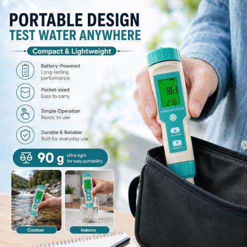 7 in 1 Water Quality Tester Pen-Type TDS ORP Meter PH Tester - Image 4