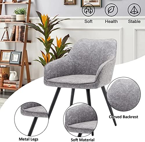 annjoe Faux Suede Accent Chair Arm Chairs Living Room Chairs Leisure Chair - Image 4