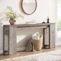Tribesigns 70.9-Inch Extra Long Console Table, Farmhouse Wood Sofa Table Behind by Tribesigns