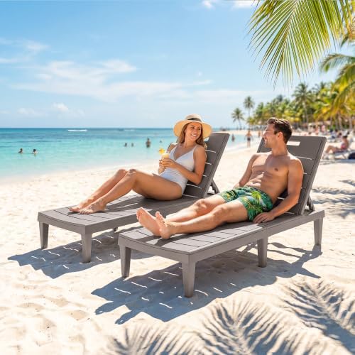 Homall Patio Chaise Lounge Chairs Set of 2, Outdoor Lightweight Lounge Chairs - Image 7