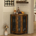 JKsmart 3-Tier Corner Bar Cabinet, Liquor Cabinet by JKsmart