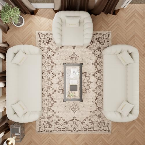 3 Piece Tufted Sofa Set for Living Room, Modern Design Couch Set - Image 5