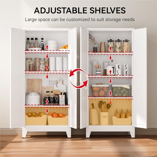 COFaR 61" Metal Pantry Cabinet - Image 5