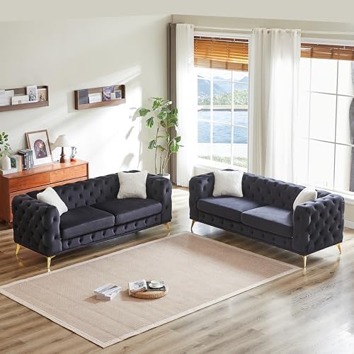 KEIKI 2-Piece Luxury Chesterfield Sofa Set - Image 3