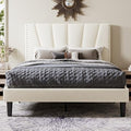 Allewie Full Size Velvet Platform Bed Frame by Allewie