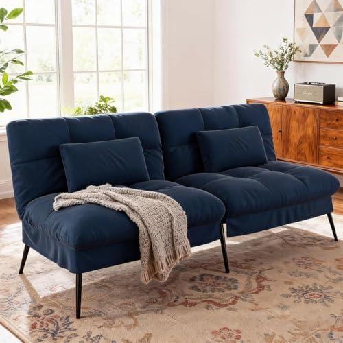 COMHOMA 72″ Convertible Futon Sofa Bed, Adjustable Backrest - Image 2